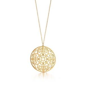 Tiffany’s Enchant Large Pendant Gold Necklace